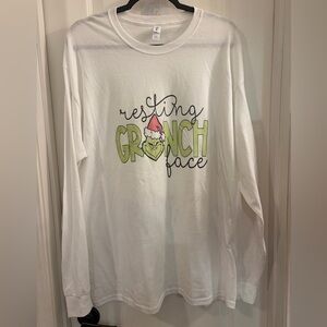 NWOT Resting Grinch Face shirt sz Xl